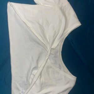 Aerie twist front cropped tee shirt